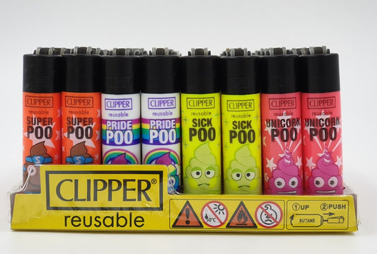 Clipper lighter Mini size - Theme 'Emoji Poo'