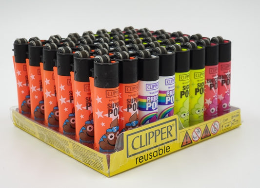 Clipper lighter Mini size - Theme 'Emoji Poo'