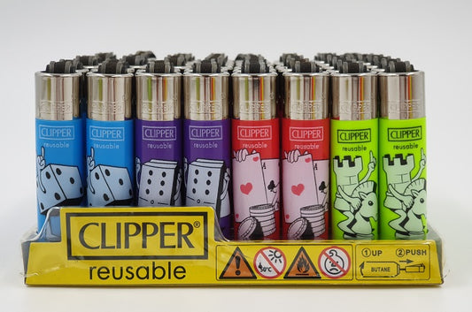 Clipper lighter Mini size - Theme 'Game Hands'