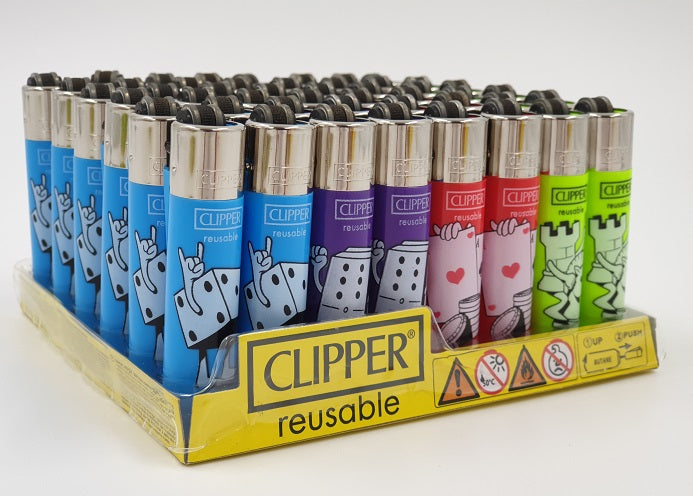 Clipper lighter Mini size - Theme 'Game Hands'