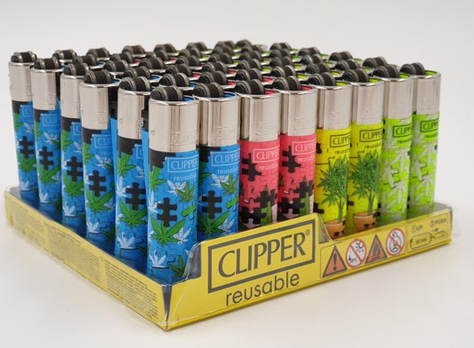 Clipper lighter Mini size - Theme 'Weed puzzel'